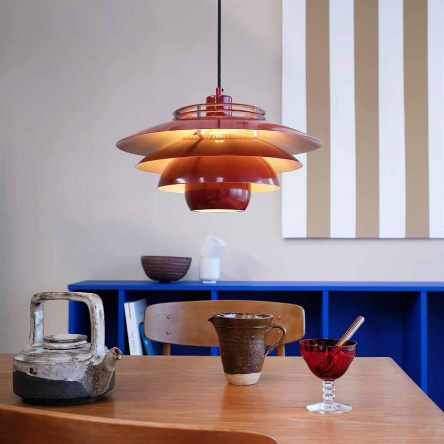 Ejka pendant light - Dark red – Dyberg Larsen