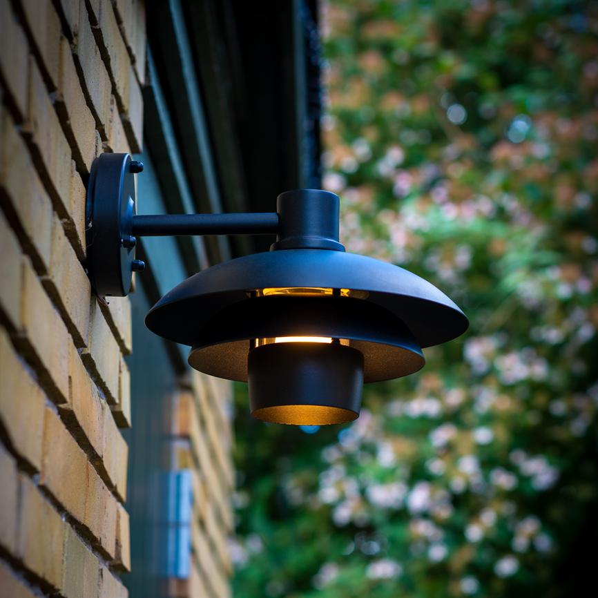 Morph Outdoor Wall Light Ø24 - Black – Dyberg Larsen