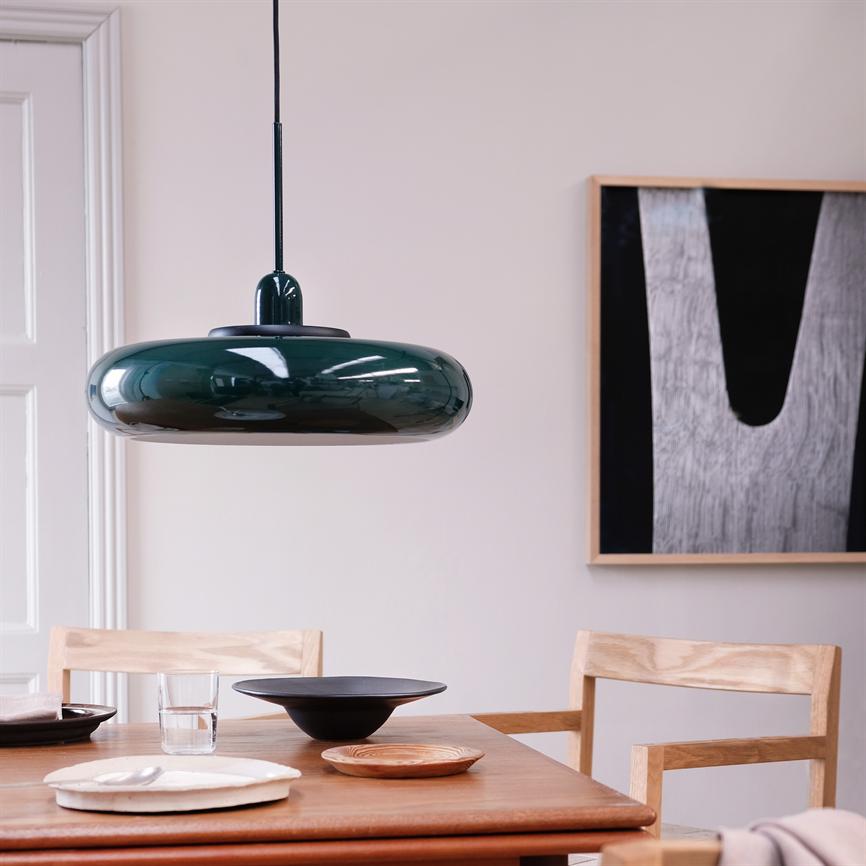 【北欧・ヴィンテージ】Kemp&Lauritzen / Pendant lamp Planet Pendant Light - Dark Green – Dyberg Larsen