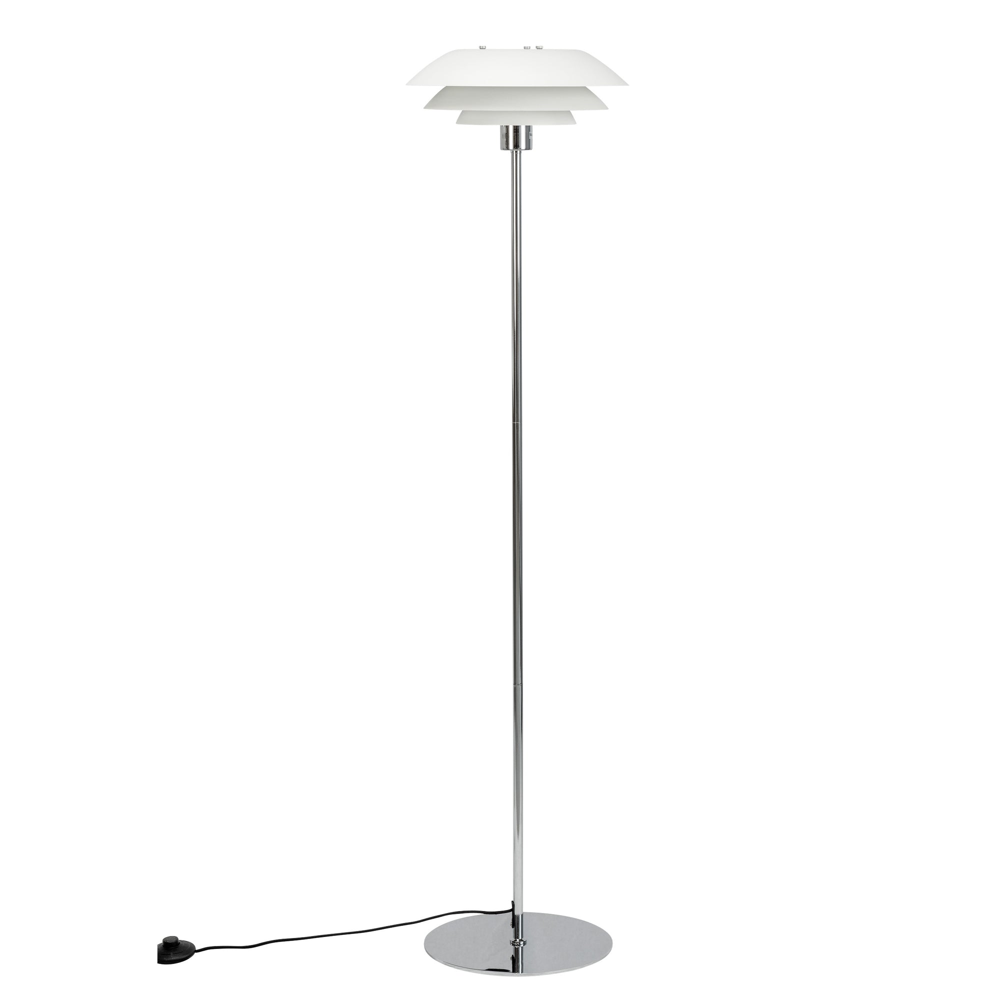 DL31 Floor Lamp - White/Chrome