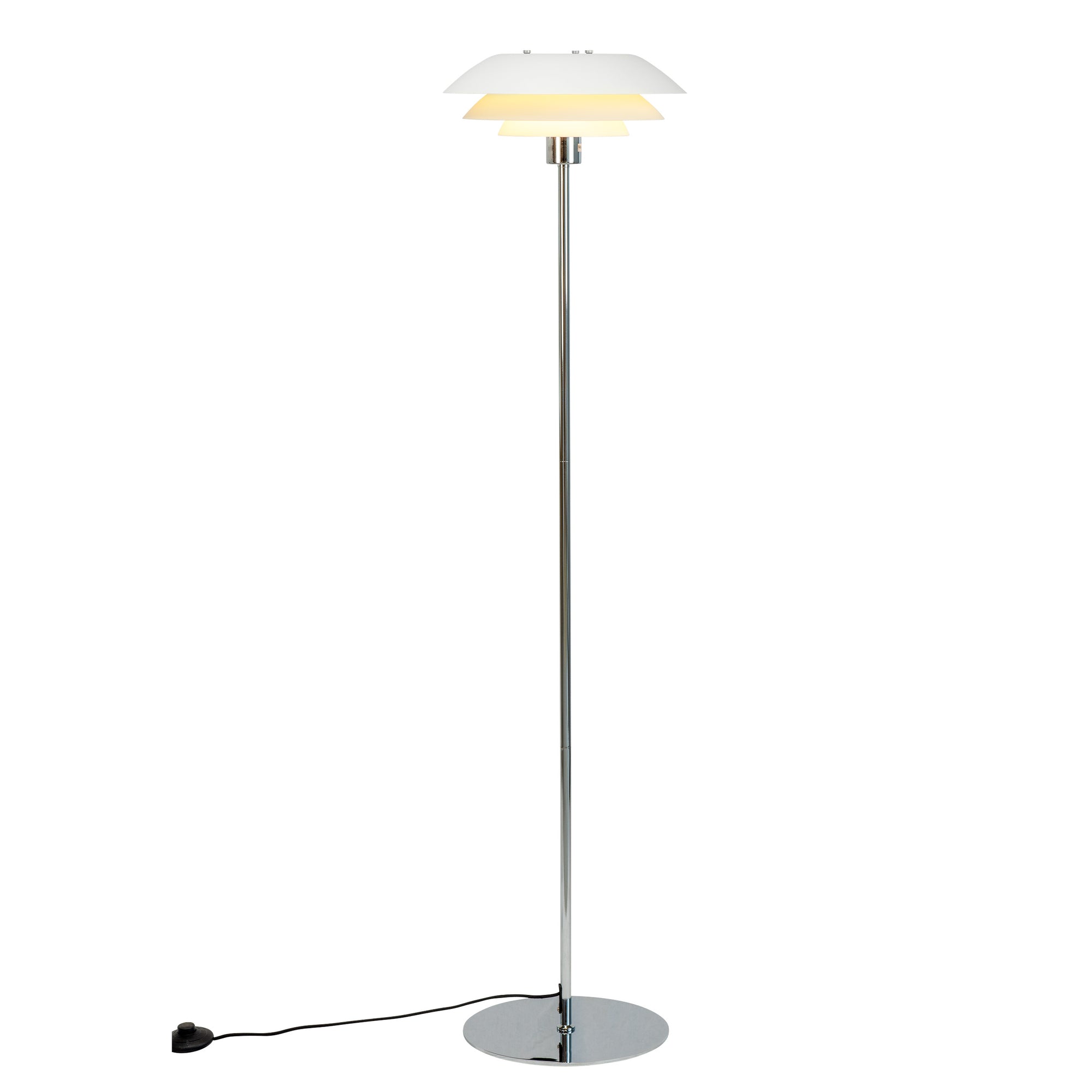 DL31 Floor Lamp - White/Chrome