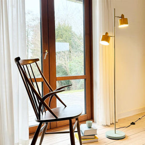 Ocean Floor Lamp - Curry/Turquoise