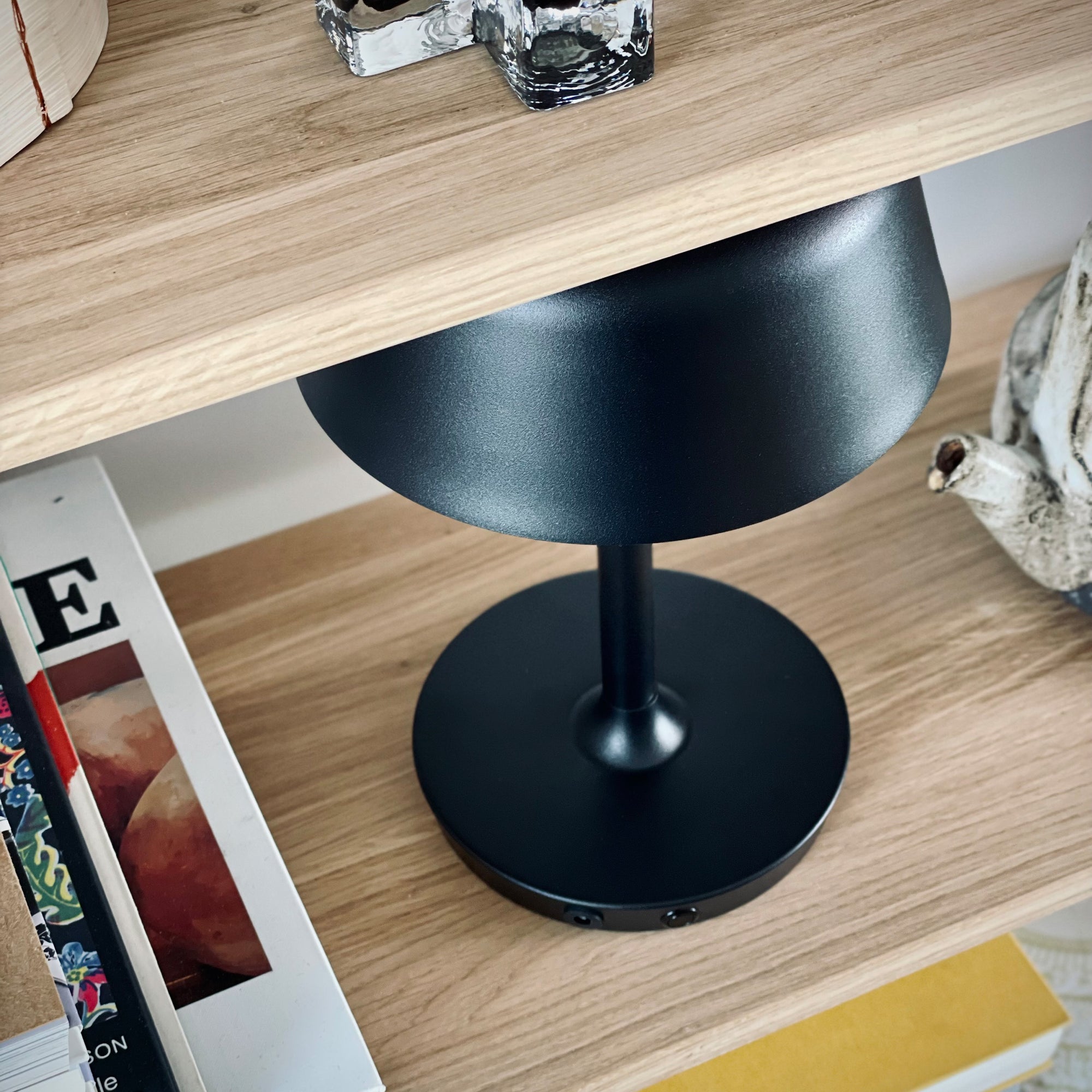 Valencia LED Rechargeable Table Lamp - Black