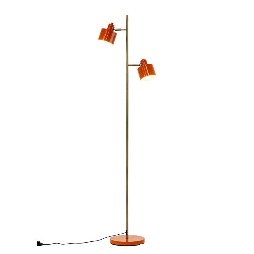 Ocean Floor Lamp - Orange/Brass – Dyberg Larsen