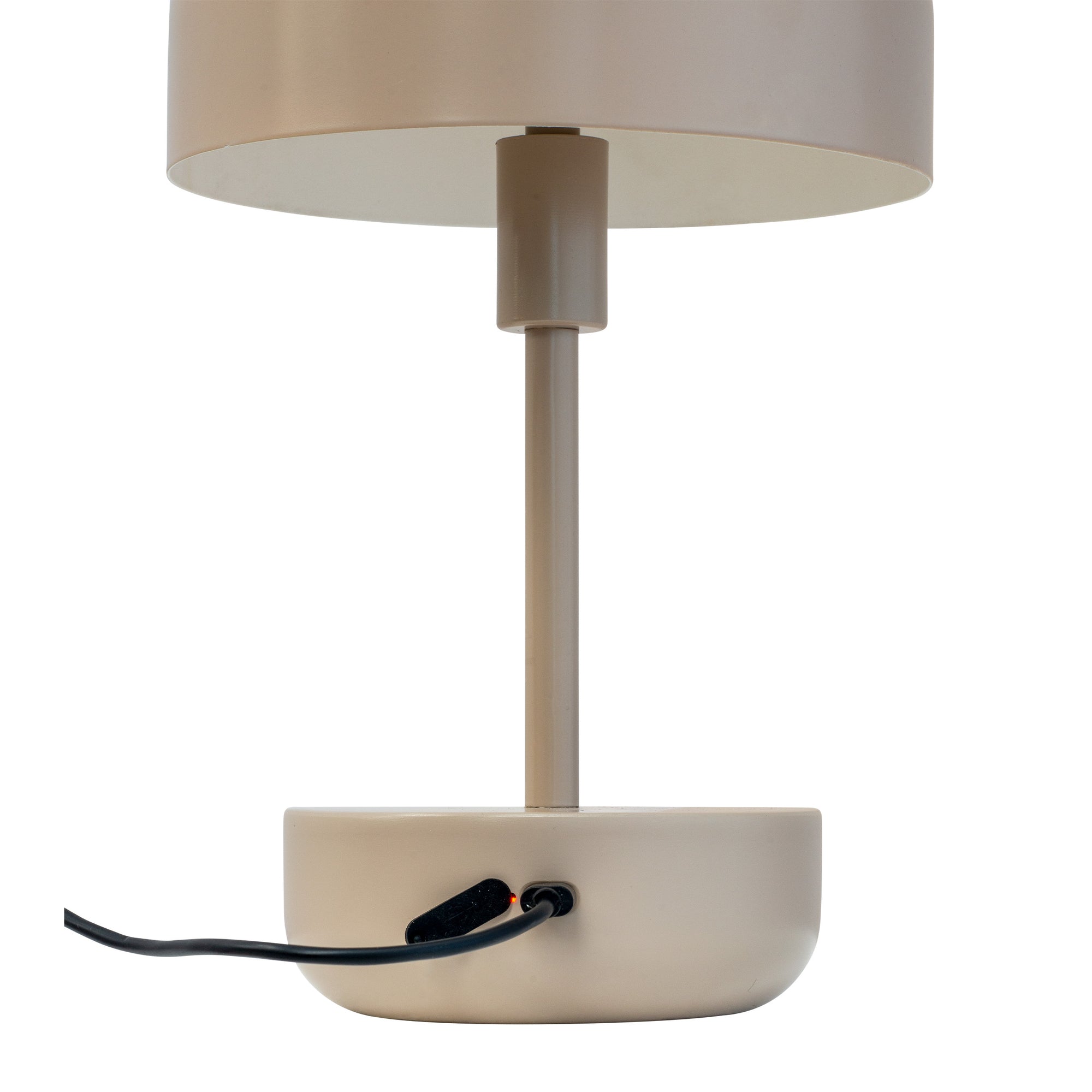 Haipot LED Genopladelig Bordlampe - Gråbrun