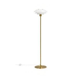 DL31 Floor Lamp - Opal/Brass