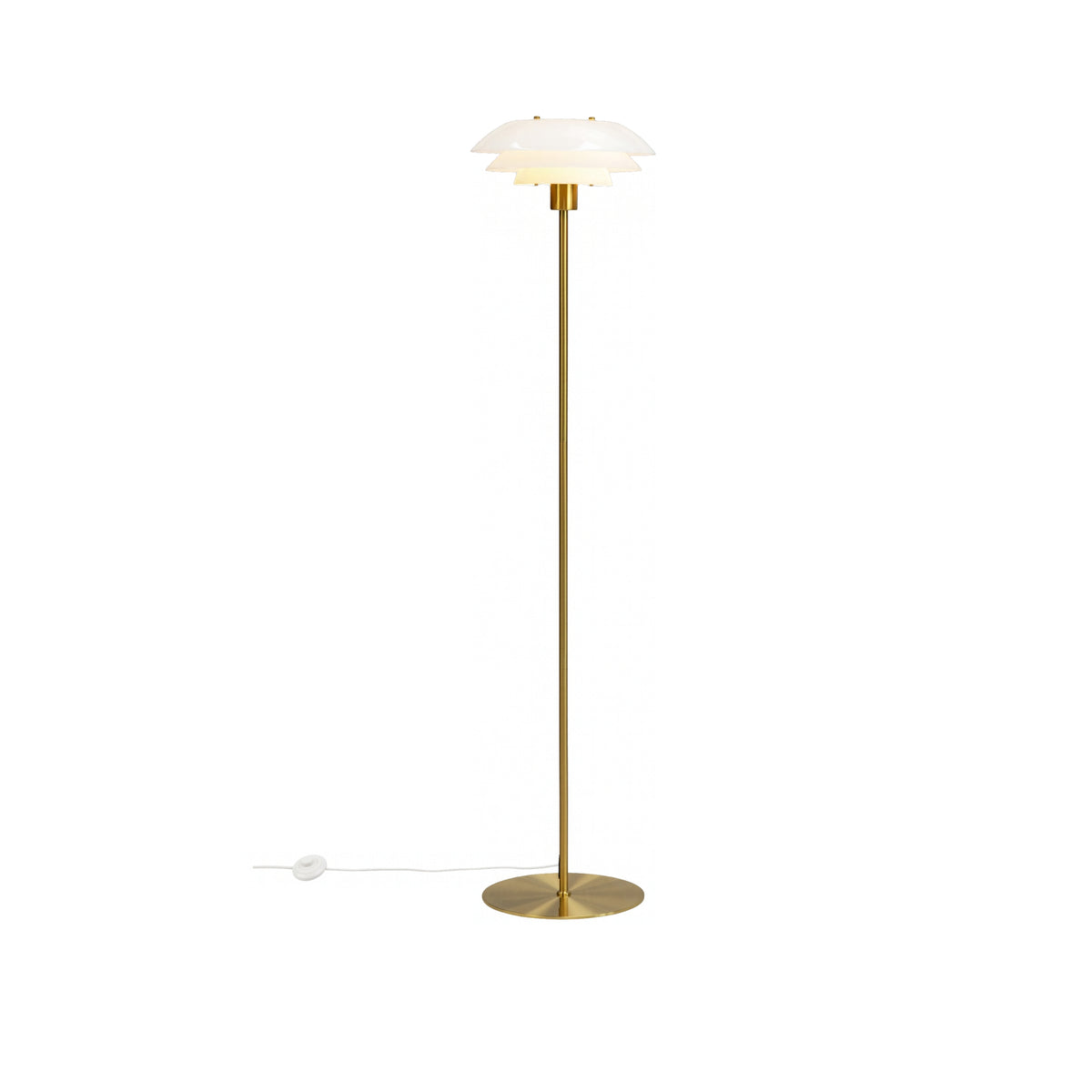 DL31 Floor Lamp - Opal/Brass