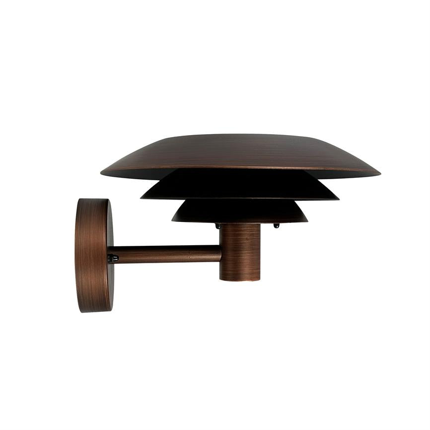 DL25 Outdoor Wall Lamp Antique Look - Brushed Copper – Dyberg Larsen