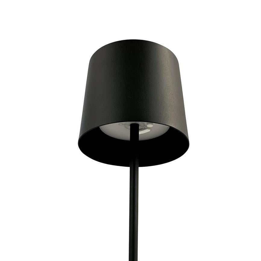 KARL LED lamp with 2 tubes, black