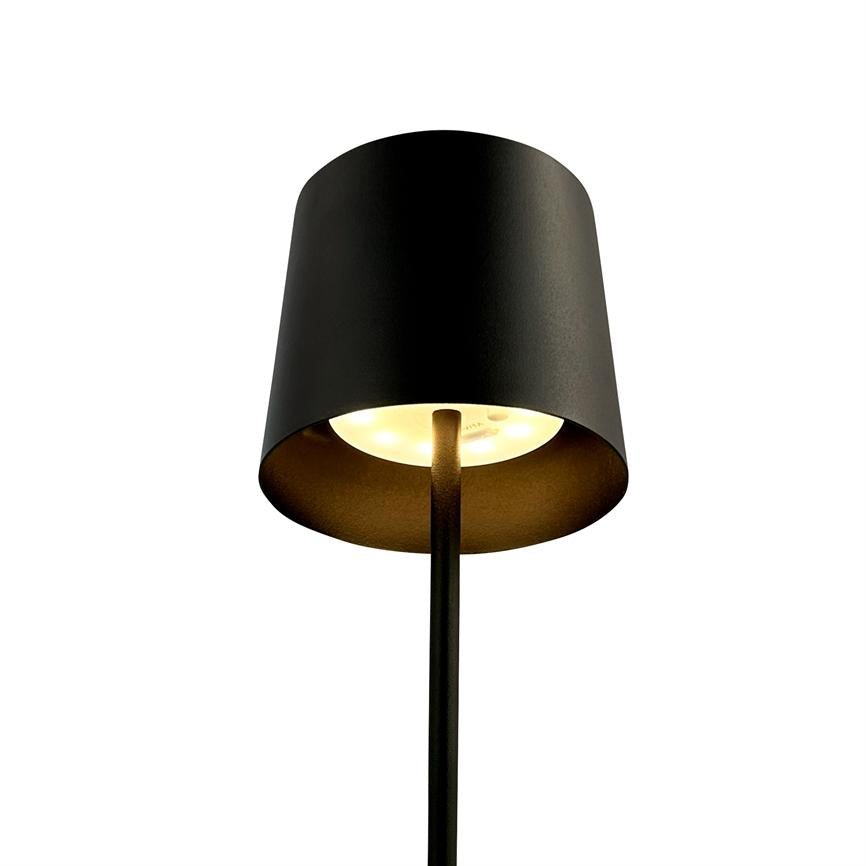 KARL LED lamp with 2 tubes, black