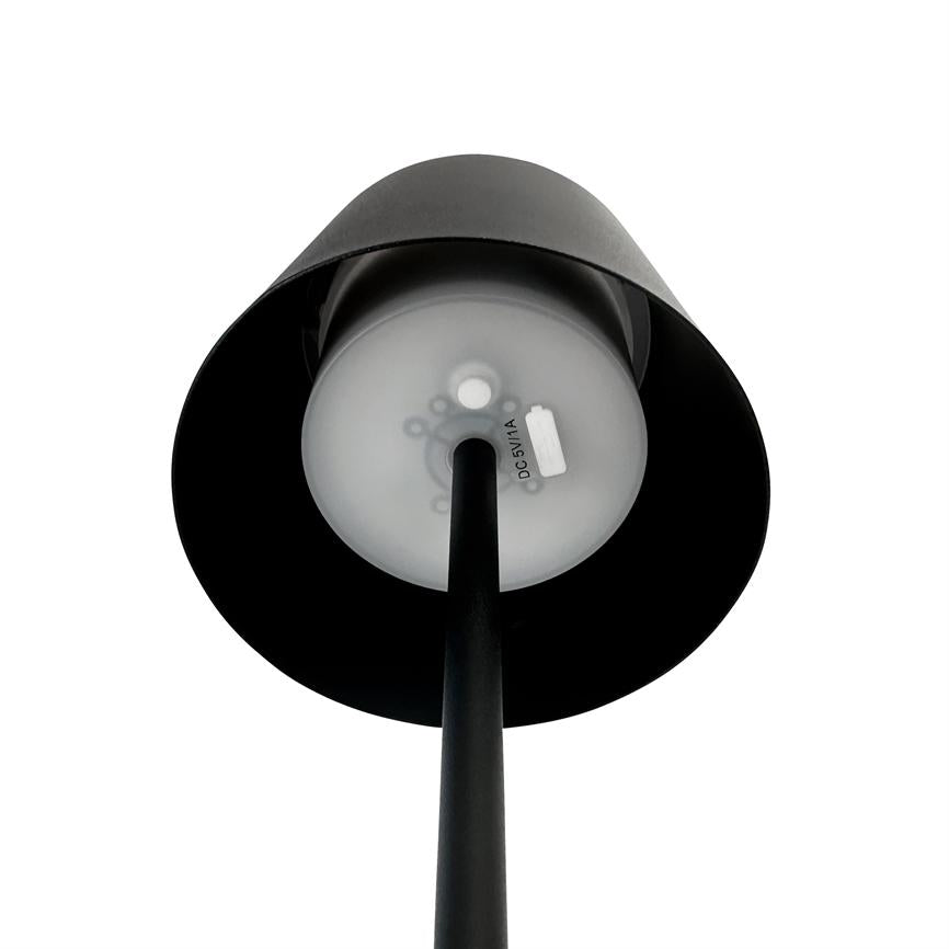 KARL LED lamp with 2 tubes, black
