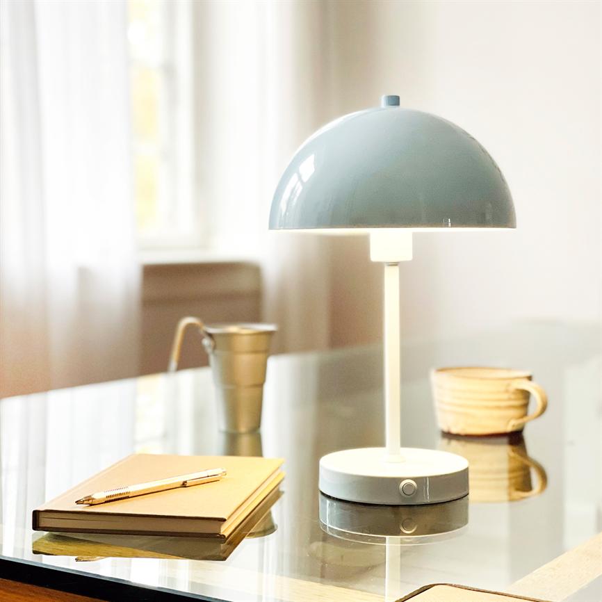 Stockholm LED Rechargeable Table Lamp V. 2.0 - Ice Blue