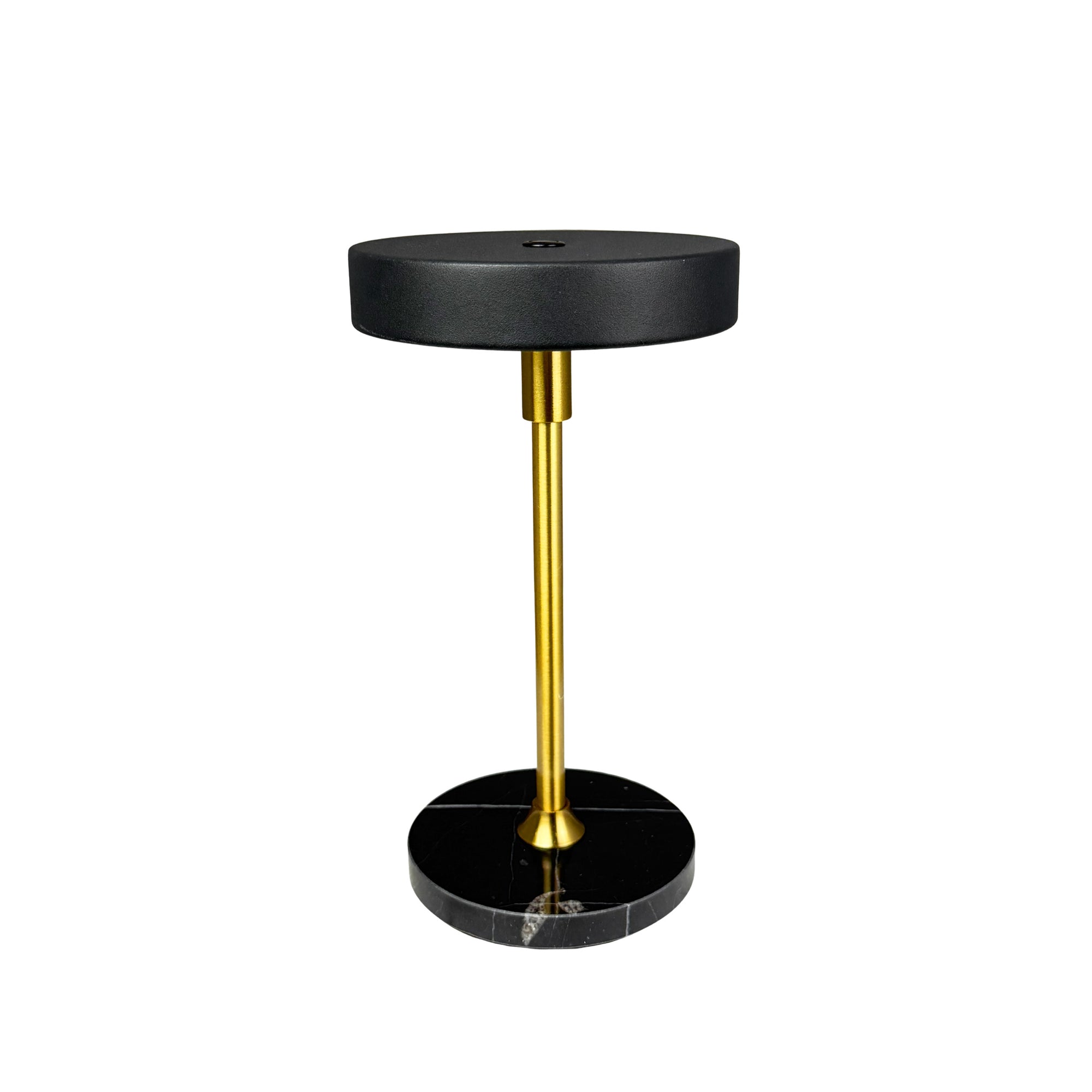Moonlight LED Mini Genopladelig Bordlampe - Sort/Marmor