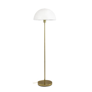Stockholm Floor Lamp - White/Brass