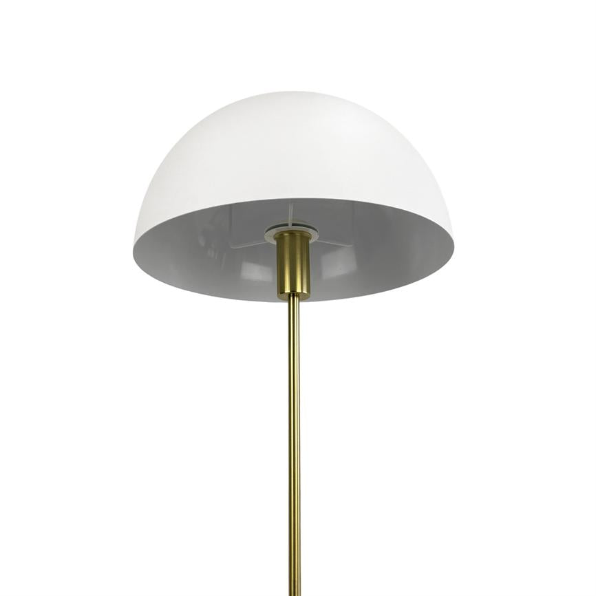 Stockholm Floor Lamp - White/Brass