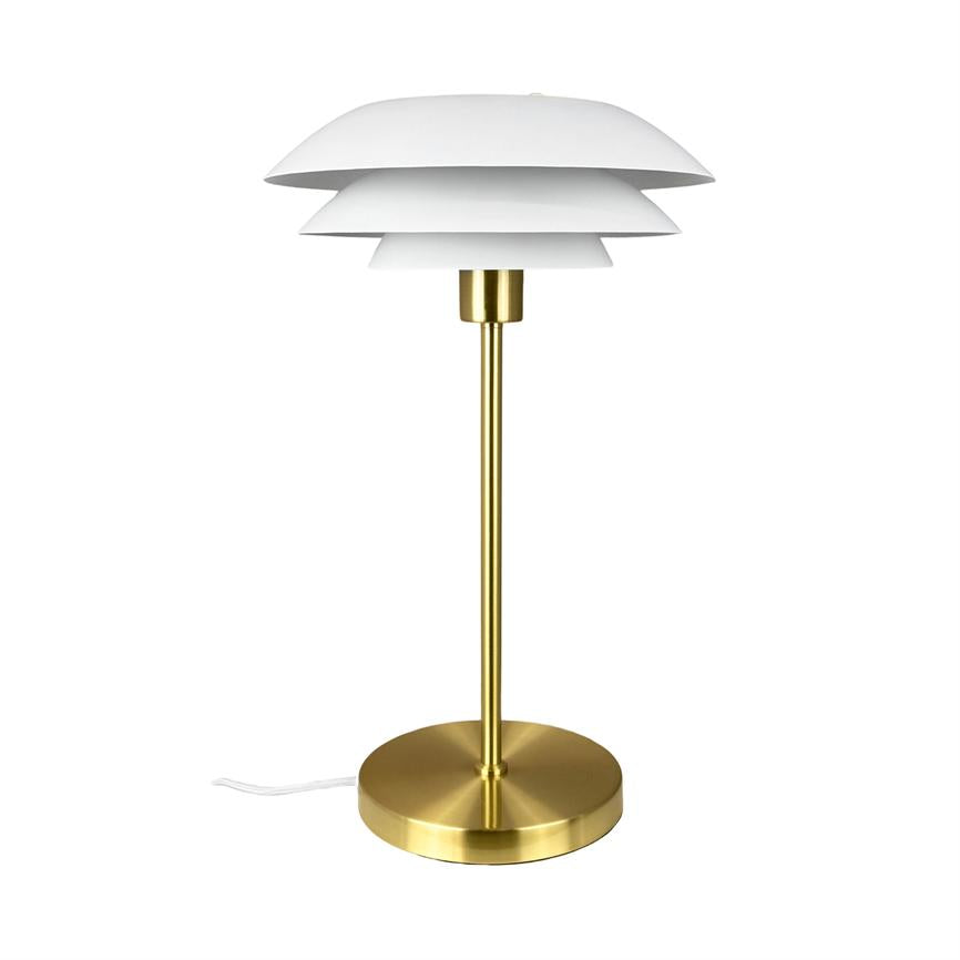 DL31 Table Lamp - White/Brass
