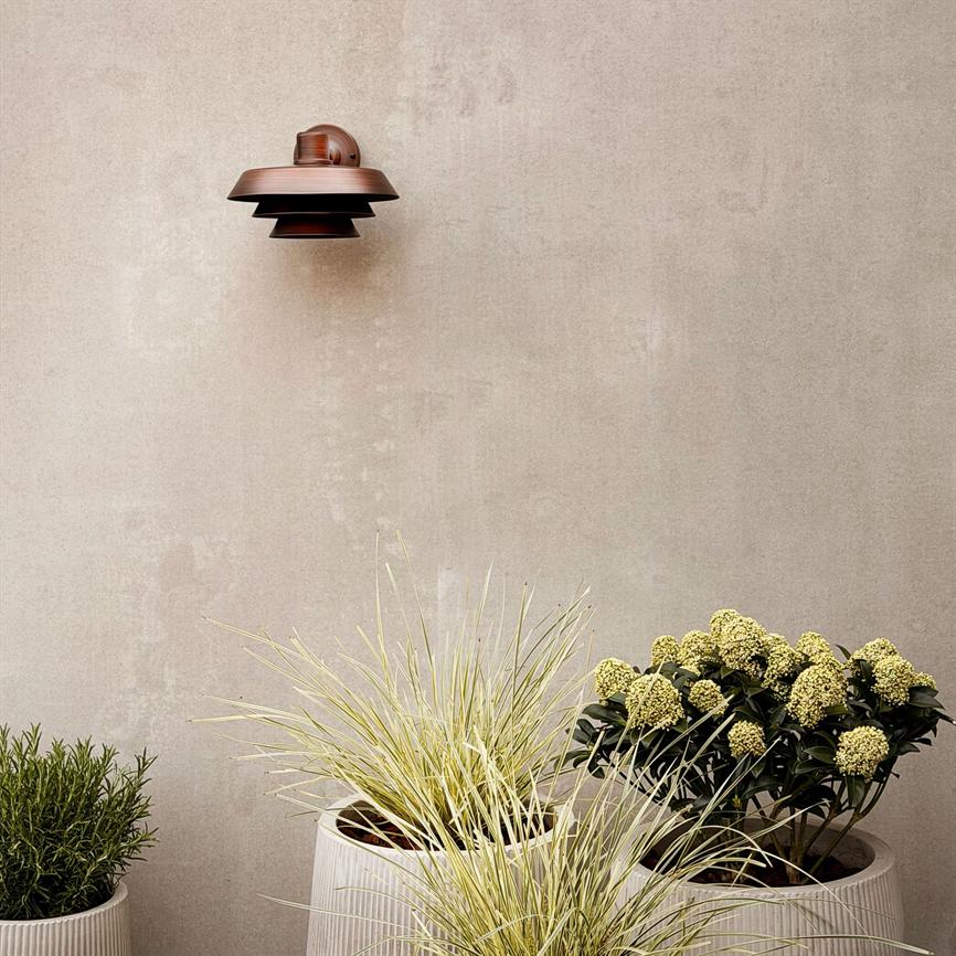 Dune Outdoor Wall Lamp Ø26 - Copper Look
