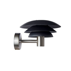 DL20 Outdoor Wall Light - Black/Steel